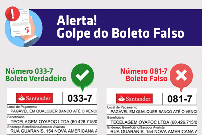 Alerta! Golpe do Boleto Falso